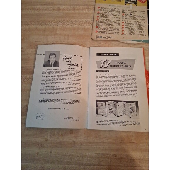 1959 John C. Sperry TV Trouble Shooter’s Guide & Trouble Tracer Set Vintage Tube - Picture 3 of 7